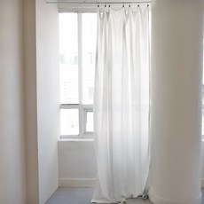 CASA VERDE Cui 條紋窗簾 + 掛環夾 8入 + 綁帶套組, 條紋(窗簾), 深灰色(掛環夾)