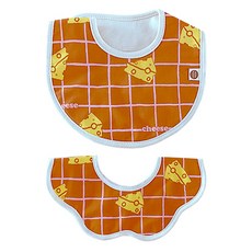 Bunnie Blossom 時尚圍兜, Cheese, 2入