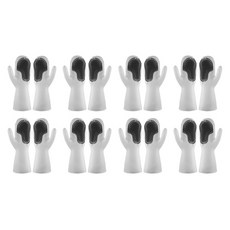 블럭마트 주방용품 수세미 고무장갑, 그레이, 8개