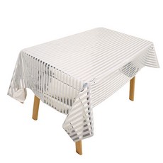Market Pio 居家派對條紋一次性桌布 款式2 137 x 183 cm, 1個, 4個