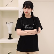 루나걸 여성용 통기성 플루츠 17수 나염 라운드티 L24SMT060308