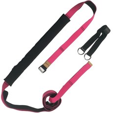 Masyatu 門框空中瑜珈吊床 伸展拉力帶, 粉紅色, 1個