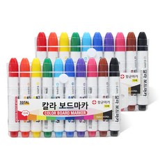 TOTAL Whiteboard 抗菌彩色白板筆 10色組, 多色, 20支