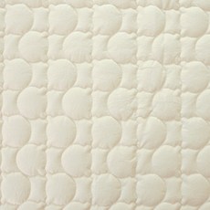 코튼빌 대한방직 DTP 대폭 면 20수 바이오워싱 곰돌이누빔 패딩원단, 빈티지크림