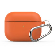 Electro Apple AirPods 3代 矽膠鑰匙圈保護殼, 橘色, A3SKC-O