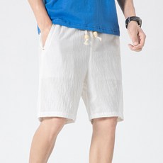 男款 MarketA 亞麻五分短褲