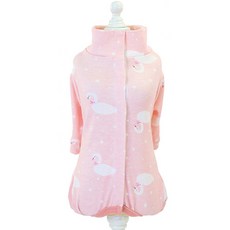 寵物多樣圖案舒適家居服風格連身衣, 粉紅色