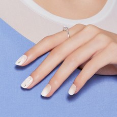 데싱디바 매직프레스 네일팁 세트, 화이트마블, 1개