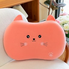 Jo & Betty 動物角色記憶棉午睡枕 粉紅貓咪, 混合顏色