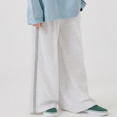 바브키즈 사이드 배색 와이드 팬츠