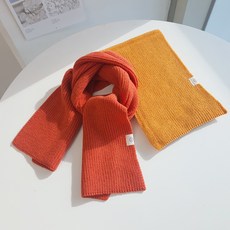 woojooi 兒童微笑貼片圍巾2件組