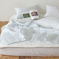 누블 차가운 듀라론 냉감 물망초 여름이불