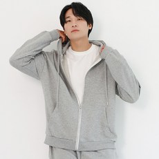 Cramp 大尺碼俱樂部 毛圈連帽拉鍊外套