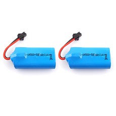 밀리터리 트럭 7.4v 2S 리튬이온 배터리 500mAh MXT110129, 혼합색상, 2개