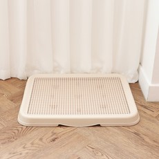 No Margin 寵物便盆, 奶油米色, 1個