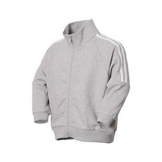 Uravi 兒童半線條基本款高領拉鍊外套