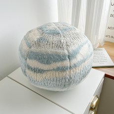 마이데일리 감성 구형 인테리어 소파 침대 쿠션, 블루