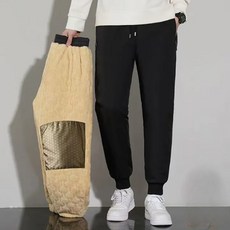 JTL 男款防寒酷寒期防風鋪棉束口褲