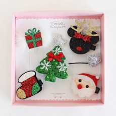 女孩的聖誕老人髮夾