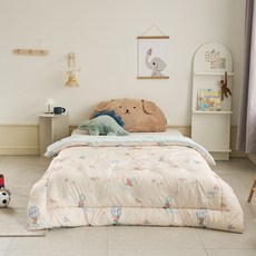 모던하우스 아동용 스웰 플라잉베어 알러지케어 극세사 차렵이불, 베이지