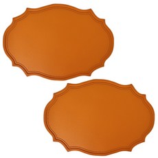 Yulala 經典北歐防水餐墊 2入, 棕色, 43 x 30 cm