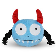 DING DONG PET 寵物魔鬼振動彈玩具14cm, 混色, 1個