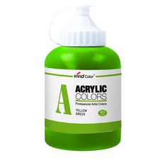 VIVID 壓克力顏料 黃綠色, 550ml, 1個
