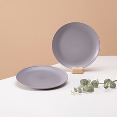 Ahtty home All The Plate大盤子, 2個, 灰色, 單品