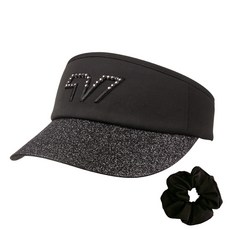 Volvik VBCS優質大腸髮圈 + 遮陽高爾夫球帽組, 1組, 黑色