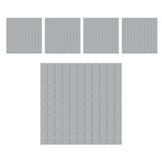 모네스페스 자기질 모자이크타일 25mm, 라이트그레이 무광, 5개