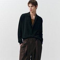 noirer 男款Essential寬鬆版型針織襯衫