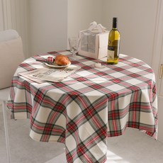 FORHOME 手工Glory刷毛格紋桌布, 紅色, XS(60 x 60 cm), 1個