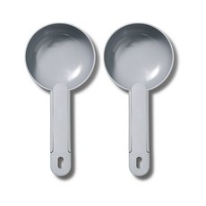 Itgom 簡約犬貓飼料勺, 2個, 灰色