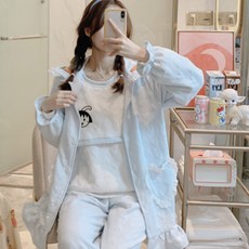 兔子三件式睡衣組