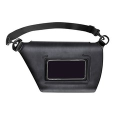 HANA DESIGN 腰包多用途智慧型手機防水袋 + 掛繩組, 1套, 黑色