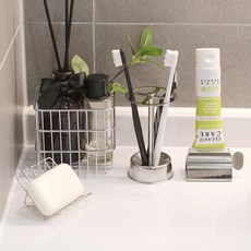 MONACO OLIVE Postil 不鏽鋼浴室收納組 小型, 銀色, 1套