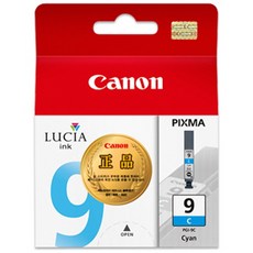 Canon 佳能 原廠墨水 PGI-9C, 青色, 1個