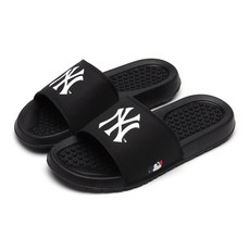 MLB 美國職業棒球大聯盟 紐約洋基軟墊拖鞋, 黑色的, 250