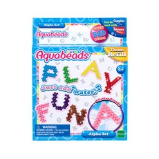 Aqua Beads ABC 字母系列嬰兒珠 DIY 套裝, 混色