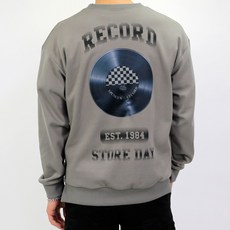 콘피아르 남성용 레코드 맨투맨 티셔츠 TCTS09