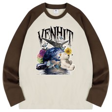 벤힛 베어플라워 레글런 롱 슬리브 통기성 긴팔 티셔츠