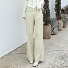 Invivid 女性奶油感寬版高腰棉質長褲 H02D17_ic5598