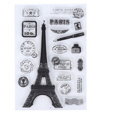 YES MALL 復古日記裝飾 DIY 透明矽膠印章 11, 1個