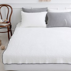 Rye 60支精梳棉染色被兼薄墊, 象牙白