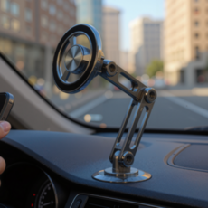 레드에셋 맥세이프 차량 핸드폰 거치대, 블랙, 1개