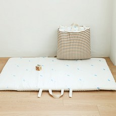 아솜느 유아용 냉감 듀라론 어린이집 낮잠 이불 + 패드 + 베개 세트 분리형, 돌고래