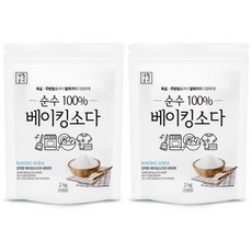 Saenghwalgongsik 純小蘇打, 2kg, 2個