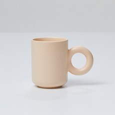 베터핑거 도자기 링 머그컵 300ml, PINK, 1개