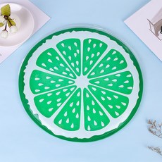 水果造型涼墊 4入, 綠色西瓜