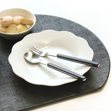 Bogen Armand 緞面茶匙 + 茶叉組 黑色, 1套, 茶匙 + 茶叉